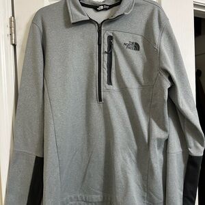 The North Face Gray and Black Pullover